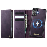 For-iPhone-17-Case-CASEME-C49-Compatible-with-MagSafe-RFID-Blocking-Detachable-Wallet-Leather-Phone-Cover-Purple