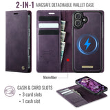 For-iPhone-17-Case-CASEME-C49-Compatible-with-MagSafe-RFID-Blocking-Detachable-Wallet-Leather-Phone-Cover-Purple