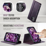 For-iPhone-17-Case-CASEME-C49-Compatible-with-MagSafe-RFID-Blocking-Detachable-Wallet-Leather-Phone-Cover-Purple