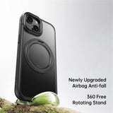 For-iPhone-13-Case-Compatible-with-MagSafe-Kickstand-TPU-PC-Phone-Back-Cover-Black