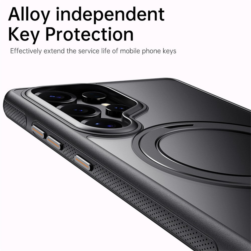 For-Samsung-Galaxy-S25-Ultra-Case-Compatible-with-MagSafe-Kickstand-TPU-PC-Phone-Back-Cover-Transparent