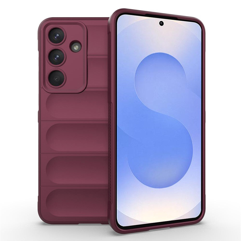 AMORUS-For-Samsung-Galaxy-S25-FE-Case-Shockproof-Soft-TPU-Rugged-Phone-Back-Cover-Wine-Red