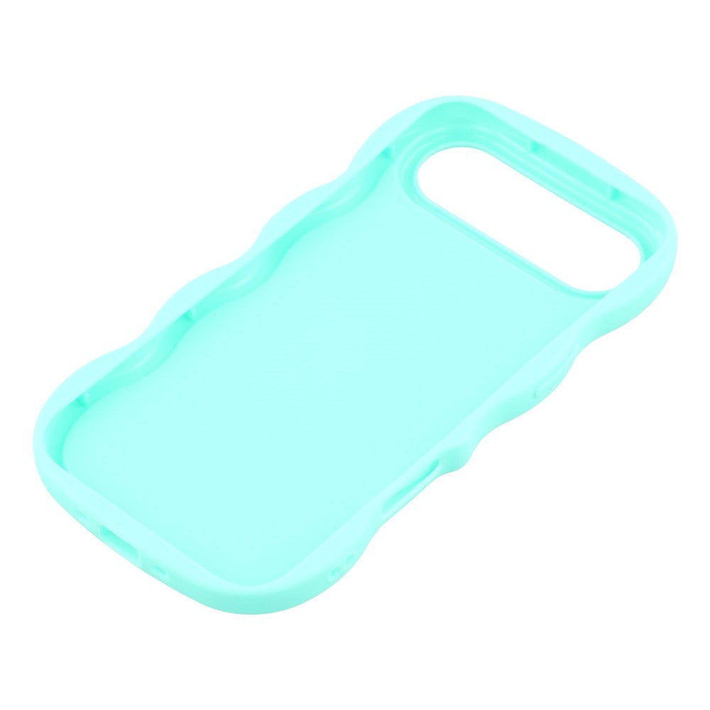 For-iPhone-Air-Case-TPU-Protective-Phone-Cover-Unique-Curly-Wave-Frame-Light-Green