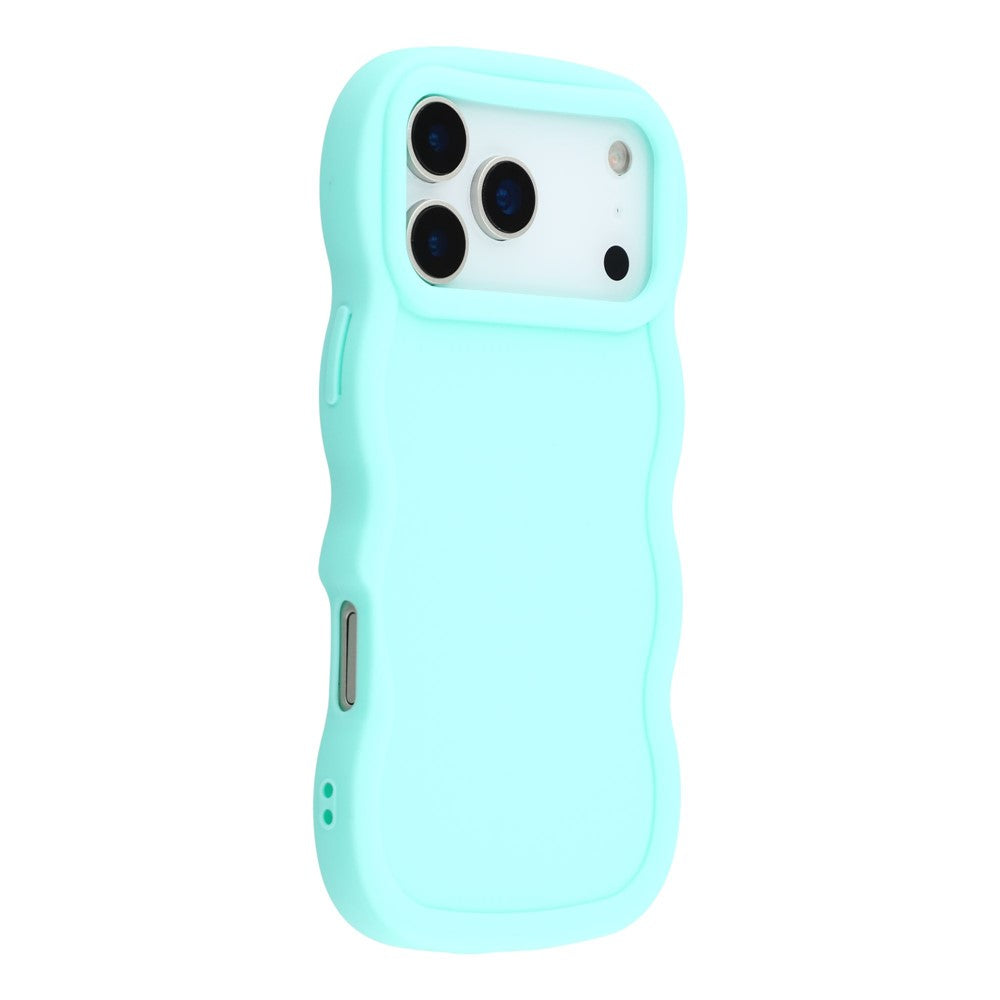 For-iPhone-17-Pro-Max-Case-TPU-Protective-Phone-Cover-Unique-Curly-Wave-Frame-Light-Green
