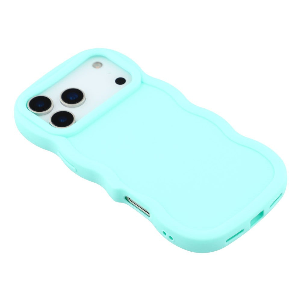 For-iPhone-17-Pro-Max-Case-TPU-Protective-Phone-Cover-Unique-Curly-Wave-Frame-Light-Green