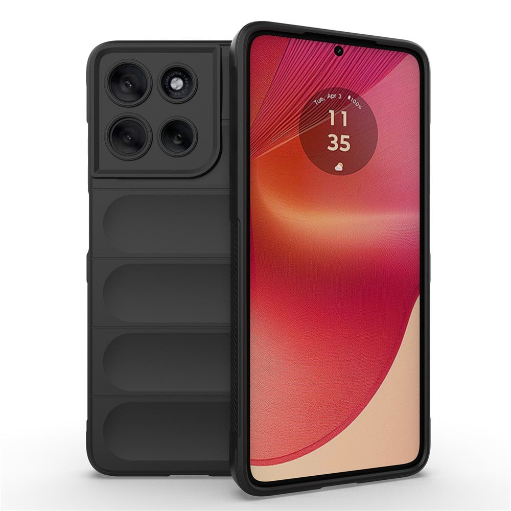 AMORUS-For-Motorola-Moto-G56-5G-Case-Shockproof-Soft-TPU-Rugged-Phone-Back-Cover-Black