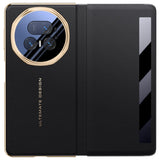 For-Honor-Magic-V5-5G-Case-Smart-View-Window-Leather-Phone-Cover-with-Metal-Lens-Kickstand-Black