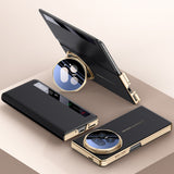 For-Honor-Magic-V5-5G-Case-Smart-View-Window-Leather-Phone-Cover-with-Metal-Lens-Kickstand-Black