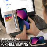 For-Honor-400-Smart-5G-/-4G-/-X7d-4G-Leather-Case-Butterfly-Floral-Imprint-Wallet-Stand-Cover-Golden