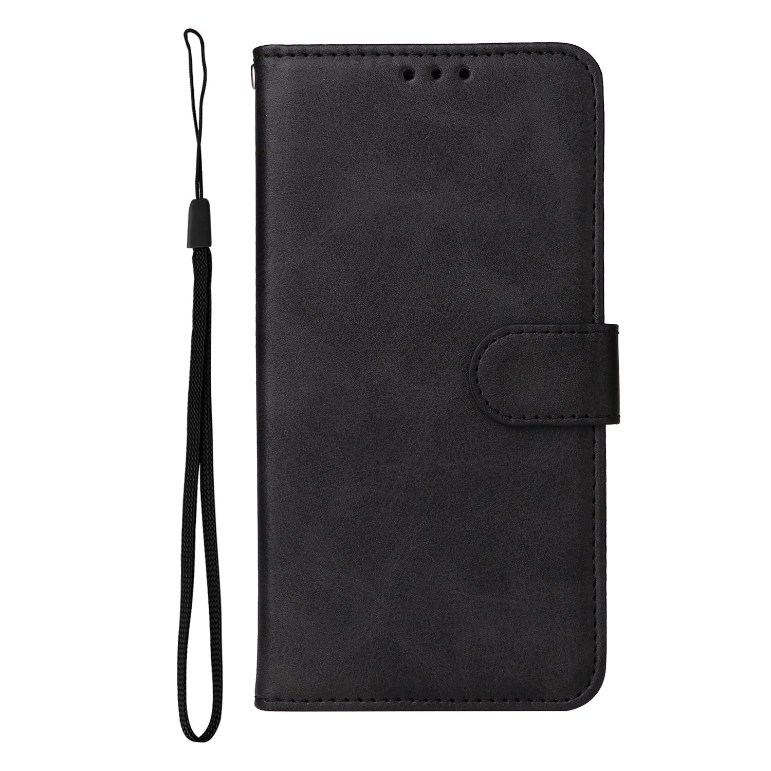 For-Xiaomi-Redmi-15-4G-(EU)-(171mm)-Case-Wallet-PU-Leather-Folio-Flip-Phone-Cover-Black