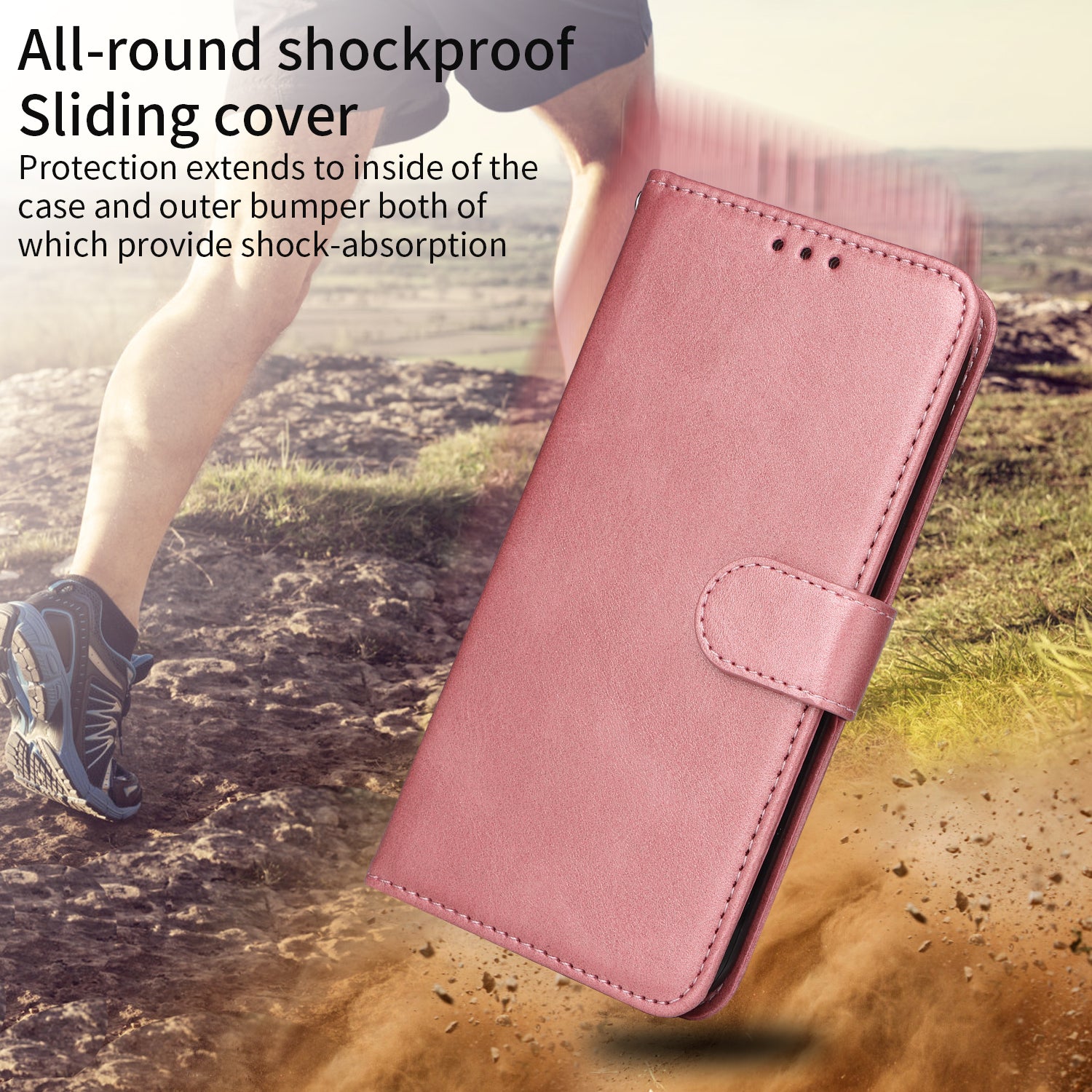 For-Xiaomi-Redmi-15-4G-(EU)-(171mm)-Case-Wallet-PU-Leather-Folio-Flip-Phone-Cover-Pink