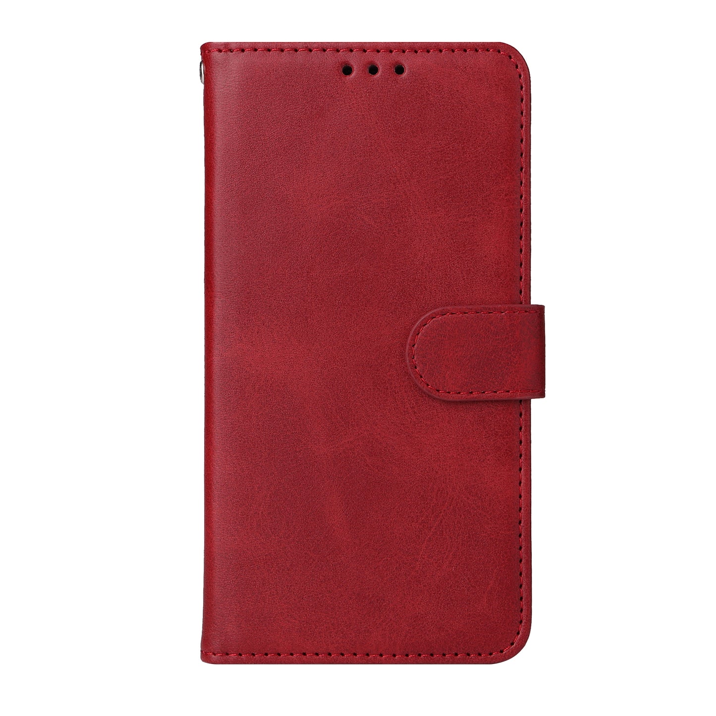 For-Xiaomi-Redmi-15-4G-(EU)-(171mm)-Case-Wallet-PU-Leather-Folio-Flip-Phone-Cover-Red