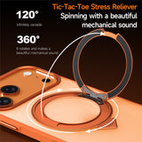 SULADA-For-iPhone-17-Pro-Case-Magnetic-Case-Anti-Fingerprints-Matte-TPU-+-PC-Phone-Cover-with-Kickstand-Titanium-Grey