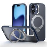 SULADA-For-iPhone-17-Case-Magnetic-Case-Anti-Fingerprints-Matte-TPU-+-PC-Phone-Cover-with-Kickstand-Titanium-Blue