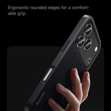 SULADA-For-iPhone-17-Pro-Case-Compatible-with-MagSafe-Metal-Lens-Frame-PU+TPU-Phone-Cover-Black