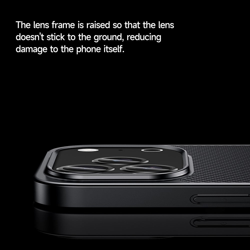 SULADA-For-iPhone-17-Pro-Case-Compatible-with-MagSafe-Metal-Lens-Frame-PU+TPU-Phone-Cover-Black