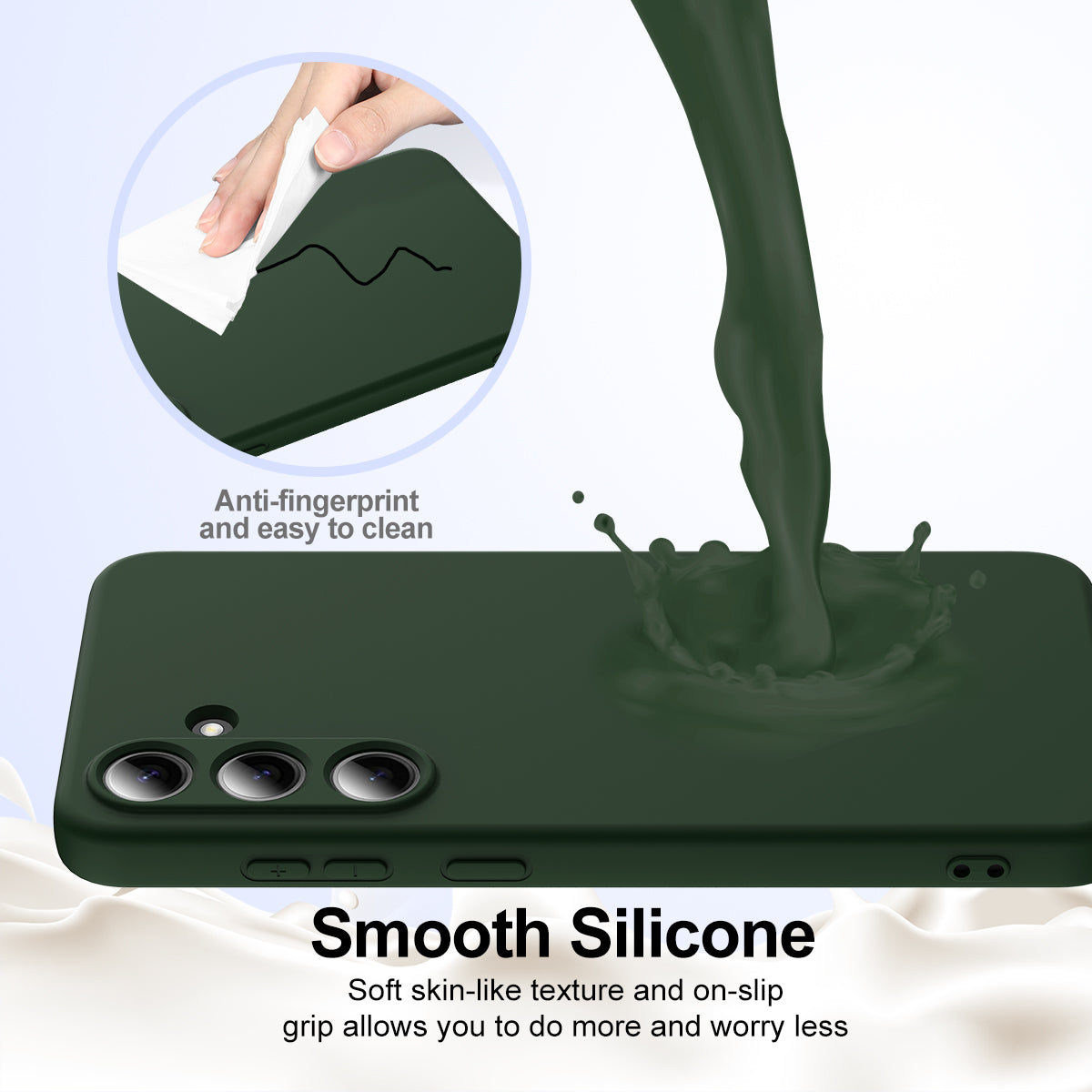 For-Samsung-Galaxy-S25-FE-Case-Compatible-with-MagSafe-Anti-Drop-Liquid-Silicone-Phone-Cover-Dark-Green