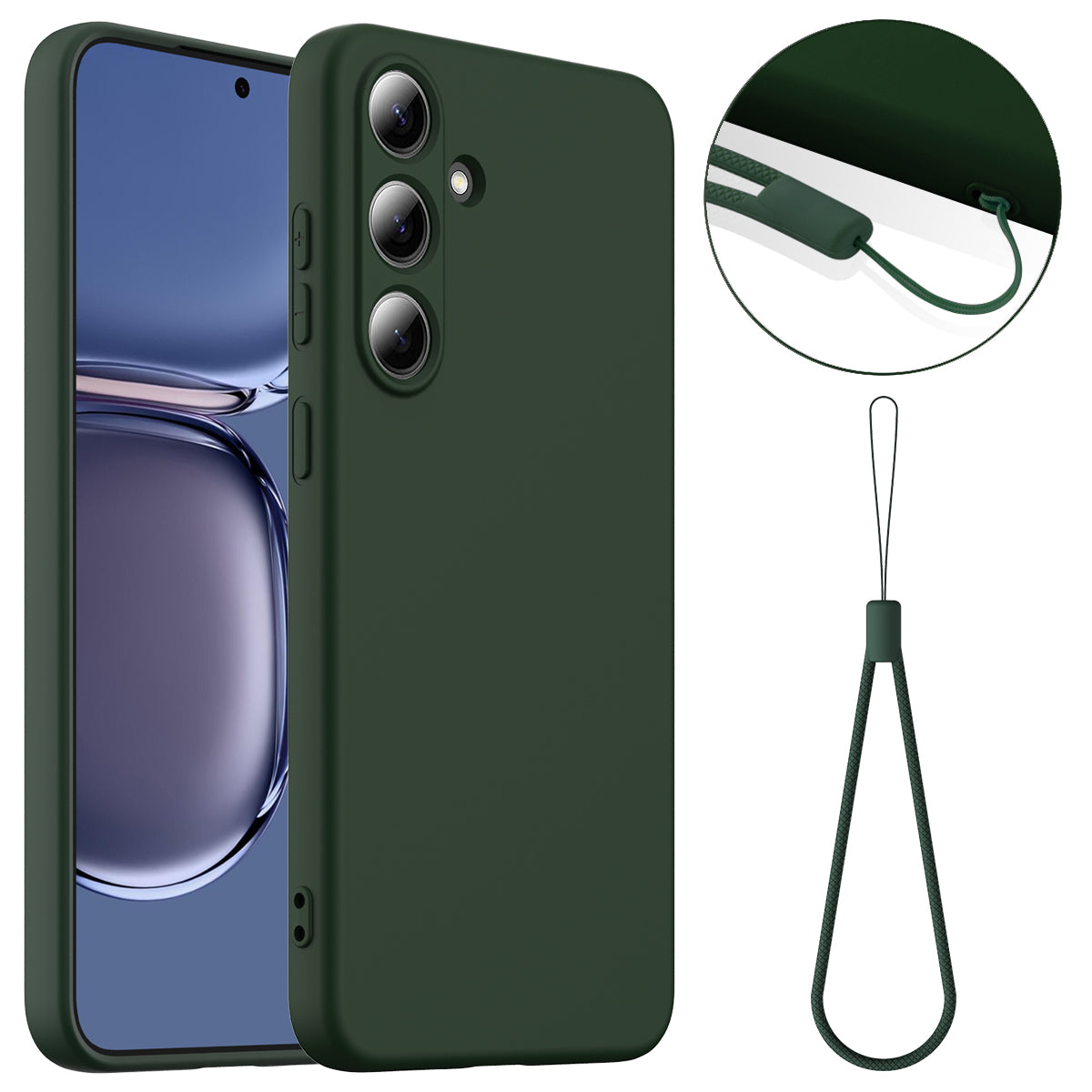For-Samsung-Galaxy-S25-FE-Case-Compatible-with-MagSafe-Anti-Drop-Liquid-Silicone-Phone-Cover-Dark-Green