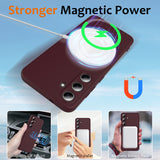 For-Samsung-Galaxy-S25-FE-Case-Compatible-with-MagSafe-Anti-Drop-Liquid-Silicone-Phone-Cover-Wine-Red