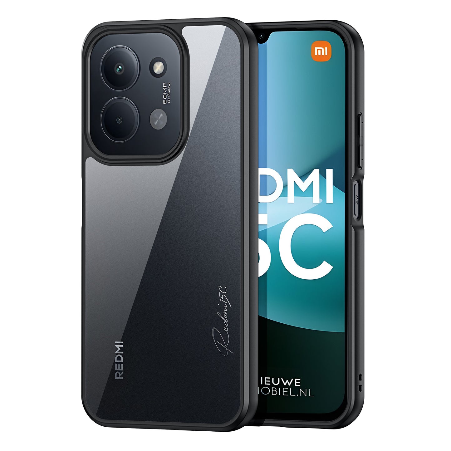 For-Xiaomi-Redmi-15C-4G-(EU)-(173mm)-/-15C-5G-(EU)-(173mm)-/-Poco-C85-4G-(173mm)-Case-DUX-DUCIS-Aimo-Series-Phone-Cover-REACH-Certification-Black