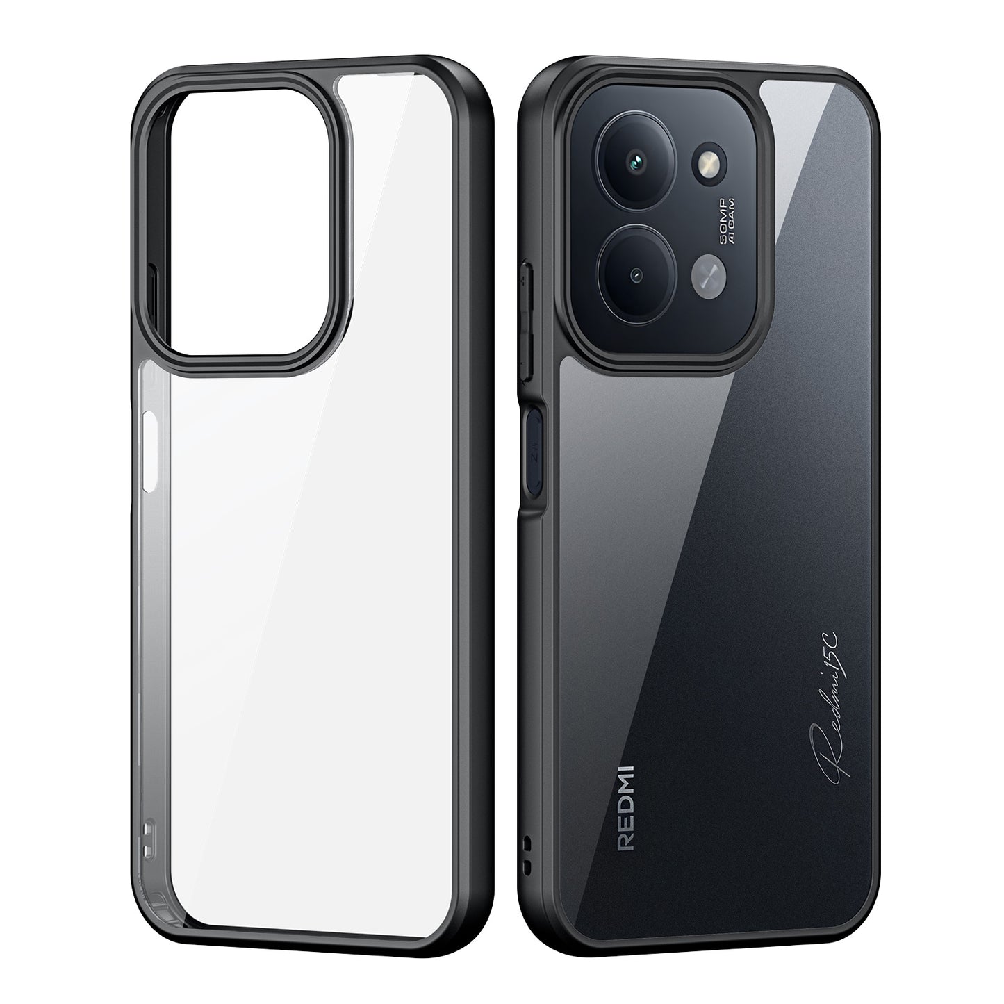 For-Xiaomi-Redmi-15C-4G-(EU)-(173mm)-/-15C-5G-(EU)-(173mm)-/-Poco-C85-4G-(173mm)-Case-DUX-DUCIS-Aimo-Series-Phone-Cover-REACH-Certification-Black