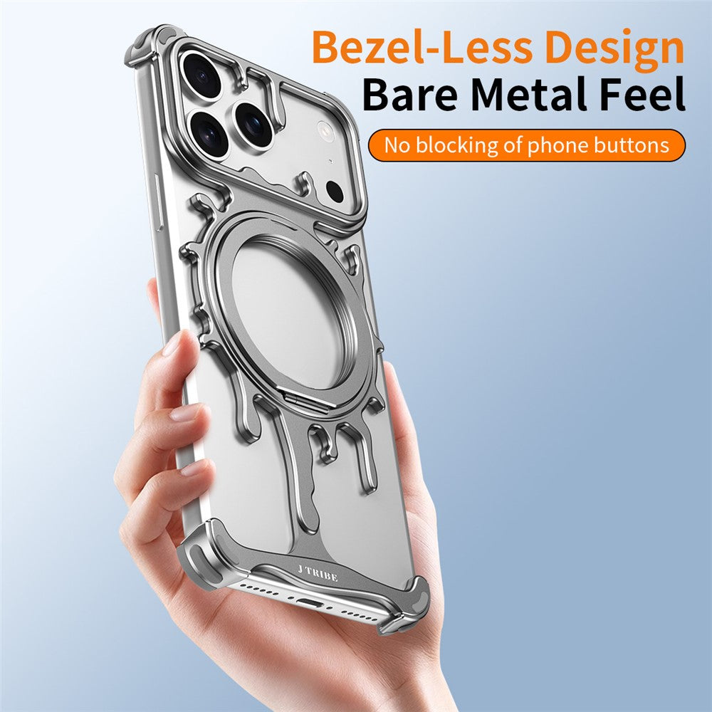 Glacier-Series-for-iPhone-17-Pro-Max-Bumper-Case-Rotating-Kickstand-Metal-Phone-Cover-Compatible-with-MagSafe-Dark-Grey