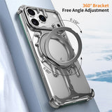 Glacier-Series-for-iPhone-17-Pro-Max-Bumper-Case-Rotating-Kickstand-Metal-Phone-Cover-Compatible-with-MagSafe-Dark-Grey