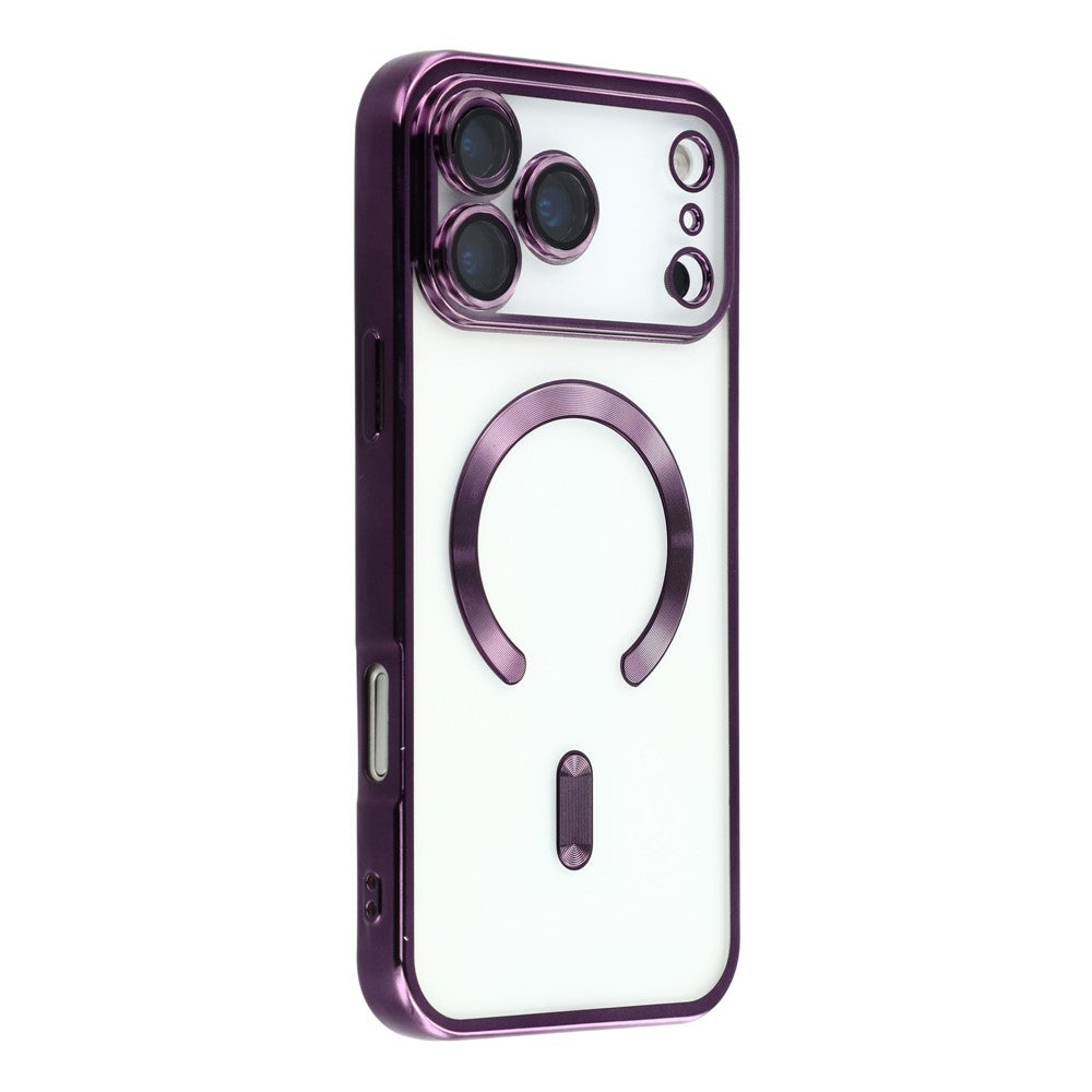 For-iPhone-17-Pro-Max-Magnetic-Case-CD-Veins-Glass-Lens-Guard-TPU-Phone-Back-Cover-Purple