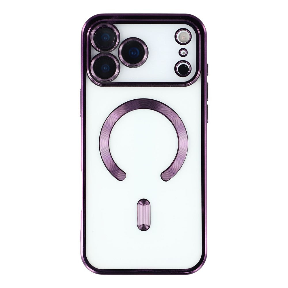 For-iPhone-17-Pro-Max-Magnetic-Case-CD-Veins-Glass-Lens-Guard-TPU-Phone-Back-Cover-Purple