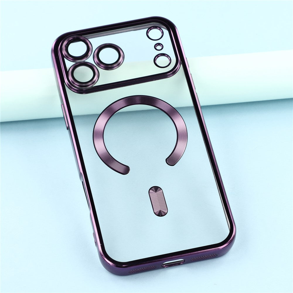 For-iPhone-17-Pro-Max-Magnetic-Case-CD-Veins-Glass-Lens-Guard-TPU-Phone-Back-Cover-Purple