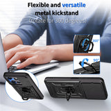 AMORUS-For-Xiaomi-Redmi-15C-4G-(EU)-(173mm)-/-15C-5G-(EU)-(173mm)-/-Poco-C85-4G-(173mm)-Case-Kickstand-Phone-Cover-with-Lens-Slider-Blue