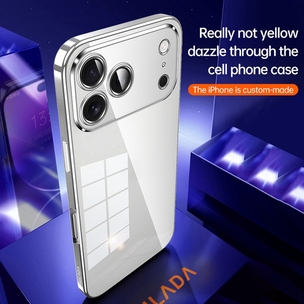 SULADA-For-iPhone-17-Pro-Case-Ultra-Thin-Electroplated-TPU-Clear-Phone-Cover-Black