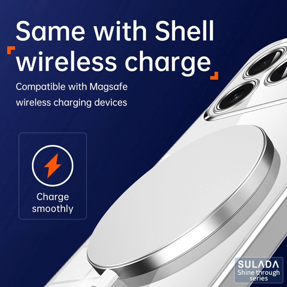 SULADA-For-iPhone-17-Pro-Case-Ultra-Thin-Electroplated-TPU-Clear-Phone-Cover-Black