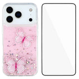 For-iPhone-17-Pro-Max-TPU-Case-WANLONFENG-AW-Series-PVC-Butterfly-Epoxy-Phone-Cover-with-HD-Film-Pink