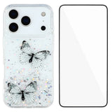 For-iPhone-17-Pro-Max-TPU-Case-WANLONFENG-AW-Series-PVC-Butterfly-Epoxy-Phone-Cover-with-HD-Film-White