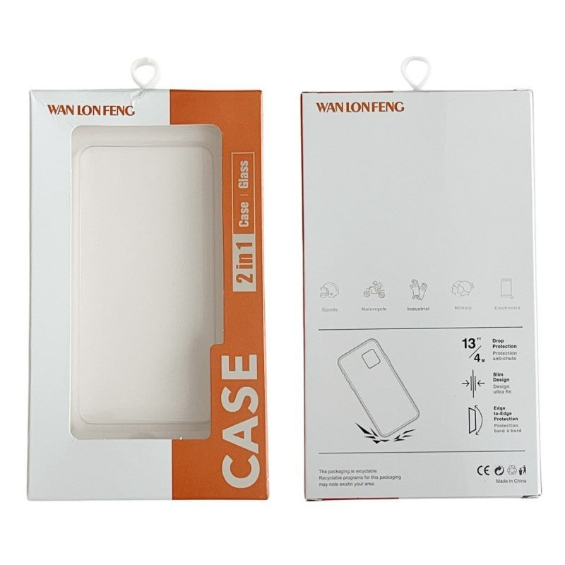 For-iPhone-17-Pro-Max-TPU-Case-WANLONFENG-AW-Series-PVC-Butterfly-Epoxy-Phone-Cover-with-HD-Film-White