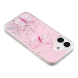 For-iPhone-17-TPU-Case-WANLONFENG-AW-Series-PVC-Butterfly-Epoxy-Phone-Cover-with-HD-Film-Pink