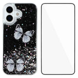 For-iPhone-17-TPU-Case-WANLONFENG-AW-Series-PVC-Butterfly-Epoxy-Phone-Cover-with-HD-Film-Black