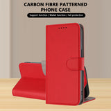 For-iPhone-17-Pro-Max-Leather-Case-Solid-Color-Phone-Cover-with-Wallet-Red