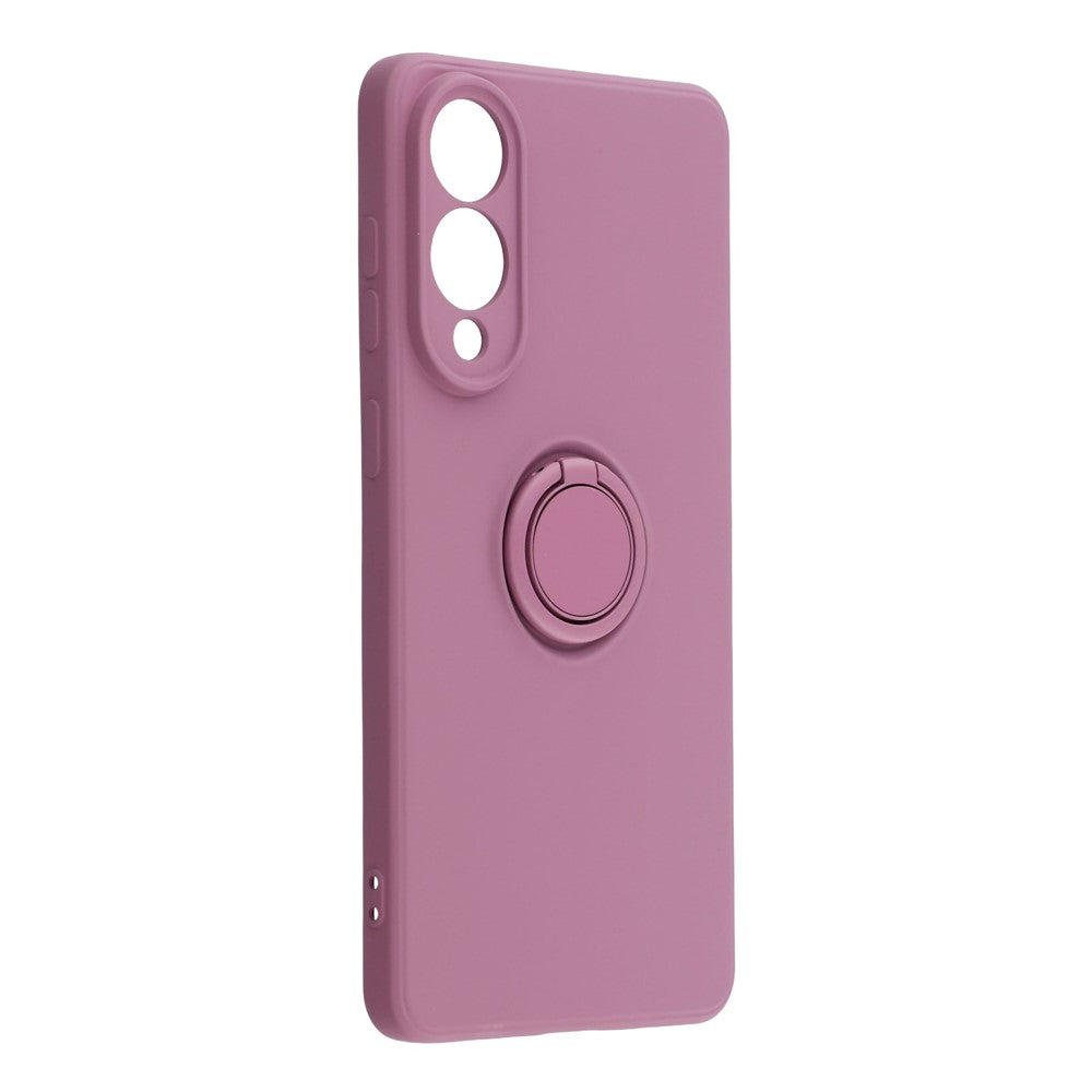 For-Samsung-Galaxy-S25-Edge-Silicone-Case-with-Strap-Ring-Kickstand-Phone-Cover-Purple