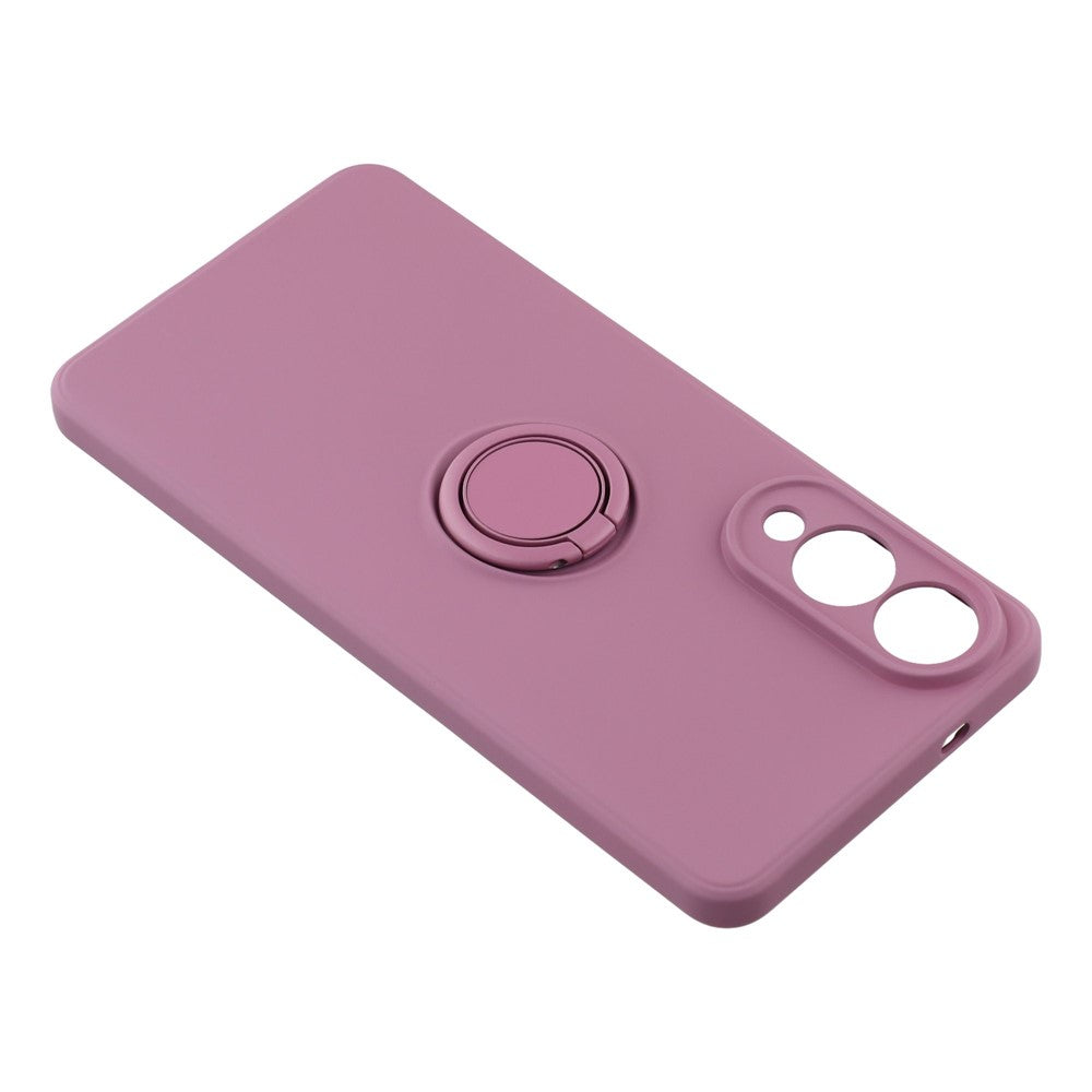 For-Samsung-Galaxy-S25-Edge-Silicone-Case-with-Strap-Ring-Kickstand-Phone-Cover-Purple