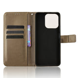 Leather-Wallet-Case-for-Realme-Note-70T-4G-/-Narzo-80-Lite-4G-/-Realme-C71-4G-(India)-Diamond-Texture-Phone-Cover-with-Strap-Brown