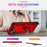 For-Samsung-Galaxy-A07-4G-Case-PC-+-TPU-Phone-Cover-with-Kickstand-Red