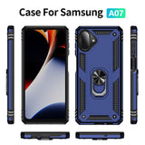 For-Samsung-Galaxy-A07-4G-Case-PC-+-TPU-Phone-Cover-with-Kickstand-Blue