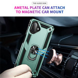 For-Samsung-Galaxy-A07-4G-Case-PC-+-TPU-Phone-Cover-with-Kickstand-Blackish-Green