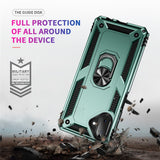 For-Samsung-Galaxy-A07-4G-Case-PC-+-TPU-Phone-Cover-with-Kickstand-Blackish-Green