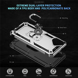 For-Samsung-Galaxy-A07-4G-Case-PC-+-TPU-Phone-Cover-with-Kickstand-Silver