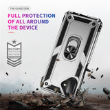 For-Samsung-Galaxy-A07-4G-Case-PC-+-TPU-Phone-Cover-with-Kickstand-Silver