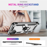 For-Samsung-Galaxy-A07-4G-Case-PC-+-TPU-Phone-Cover-with-Kickstand-Silver