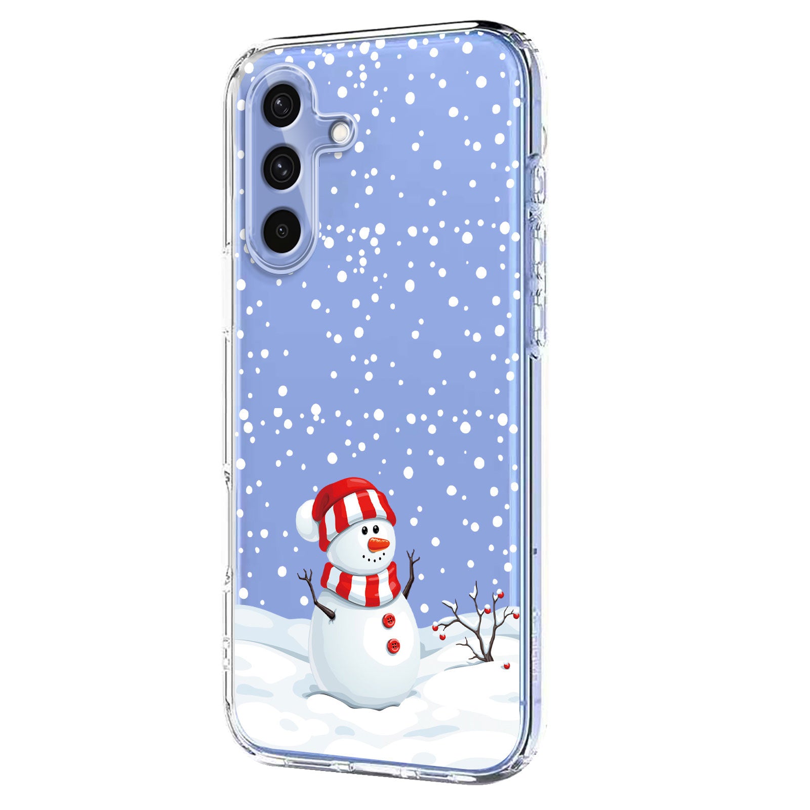 For-Samsung-Galaxy-A56-5G-Case-Christmas-Themed-Pattern-Printing-TPU-Phone-Back-Cover-Christmas-Snowman